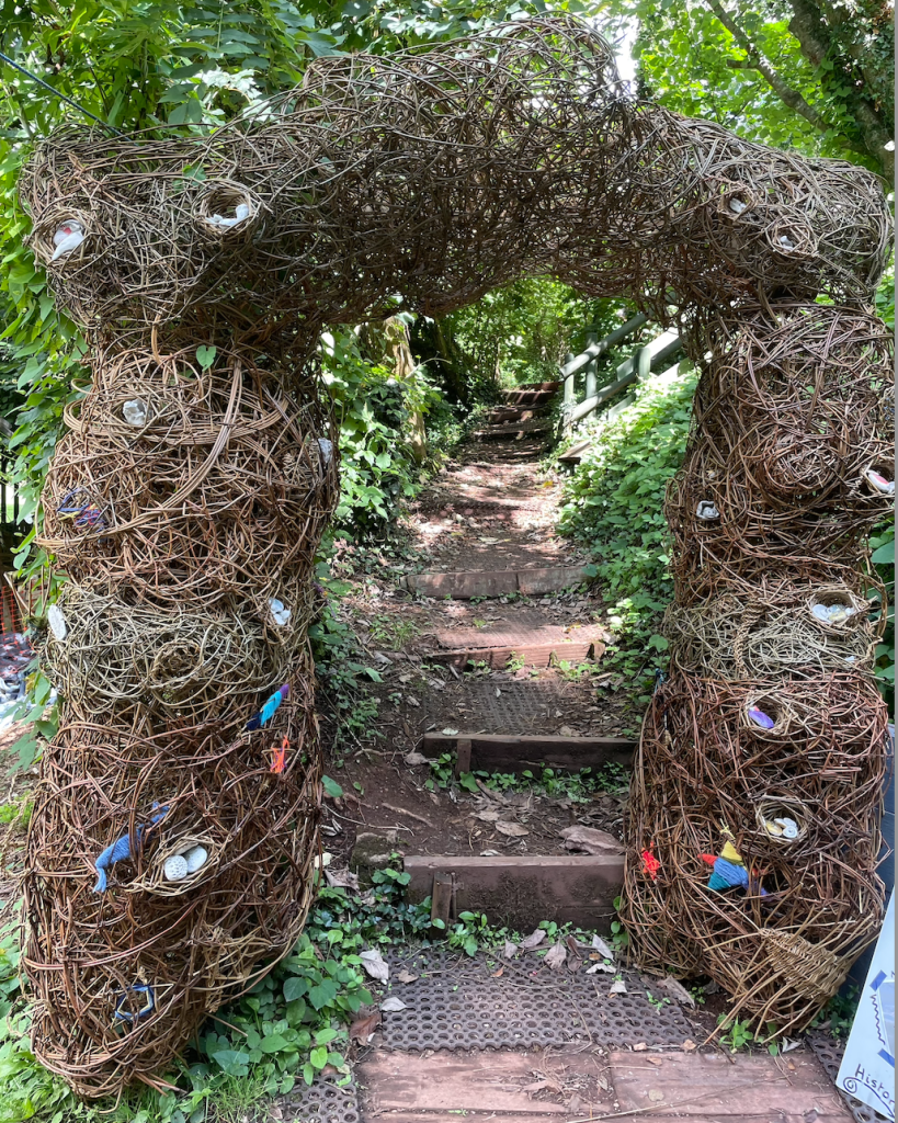 Geopark Archway created by Weird Sticks for Play Torbay 2024